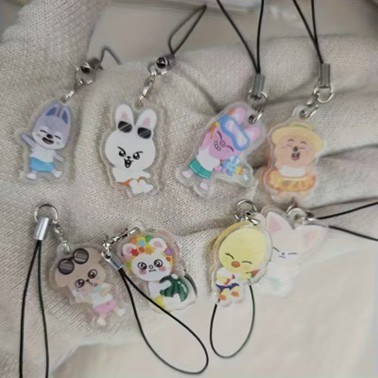K-Pop Cartoon Animal Acrylic Keychain 