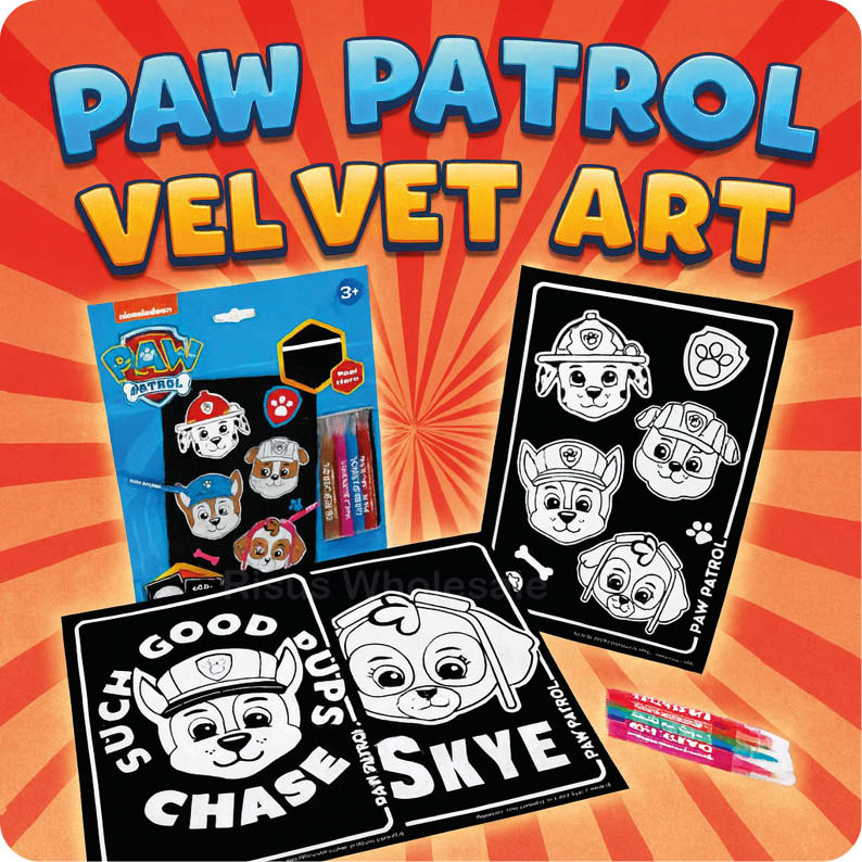Paw Patrol Velvet Art set