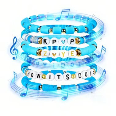 Kpop Blue stretchy bracelet