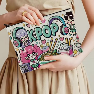 Kpop style make up bag