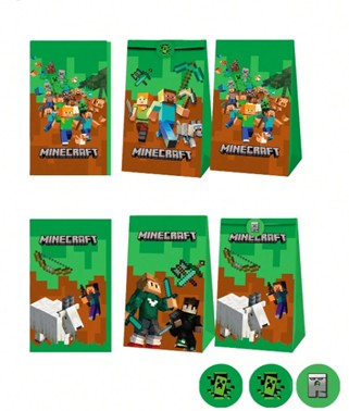 Minecraft Pixel Style Bags